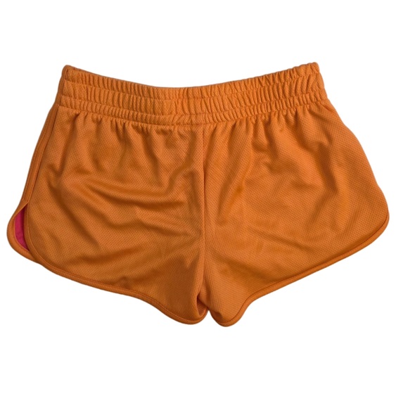 Under Armour heat Gear Women's Vibrant Orange Athletic Shorts - Picture 2 of 5